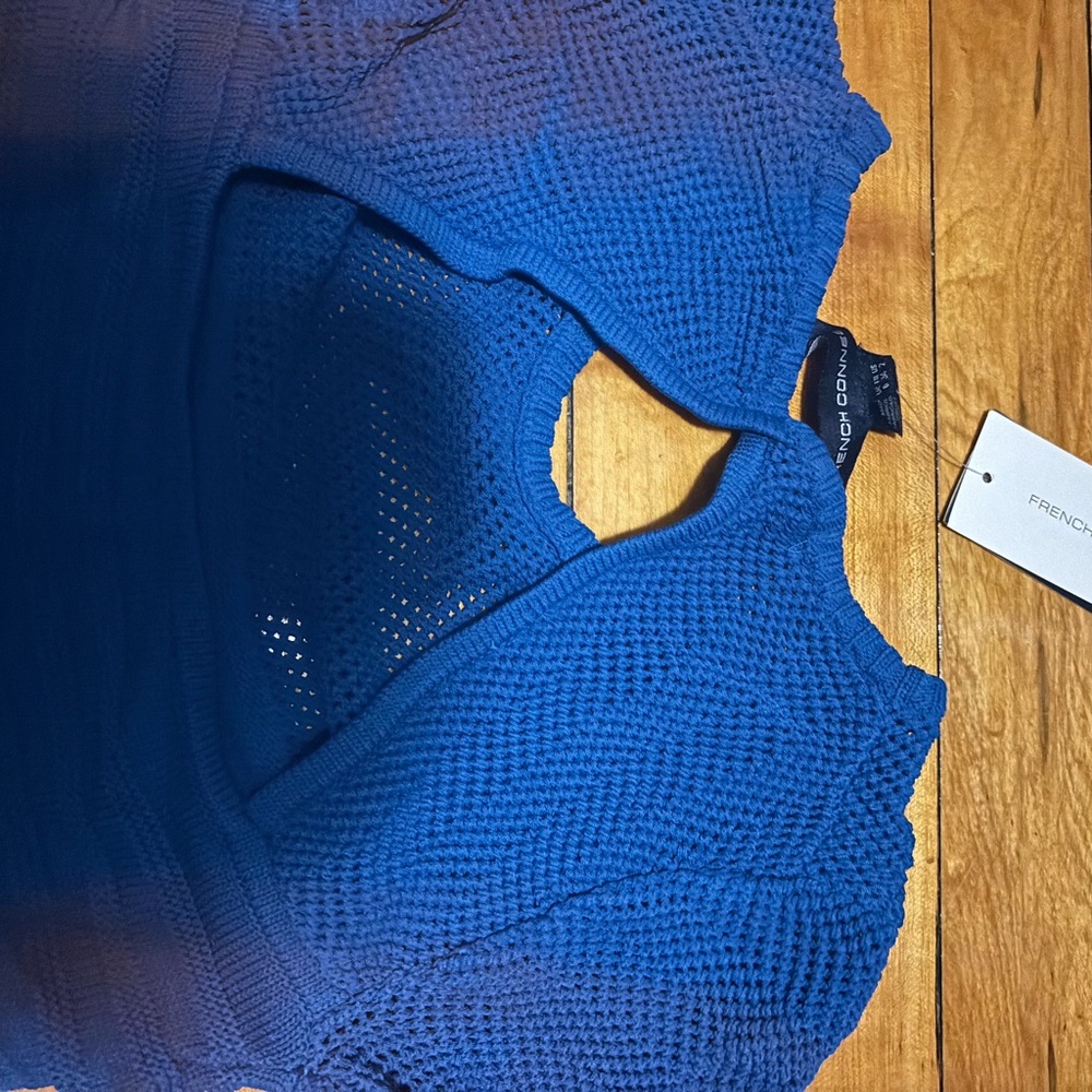 NWT French connection blue knit spring /summer dress